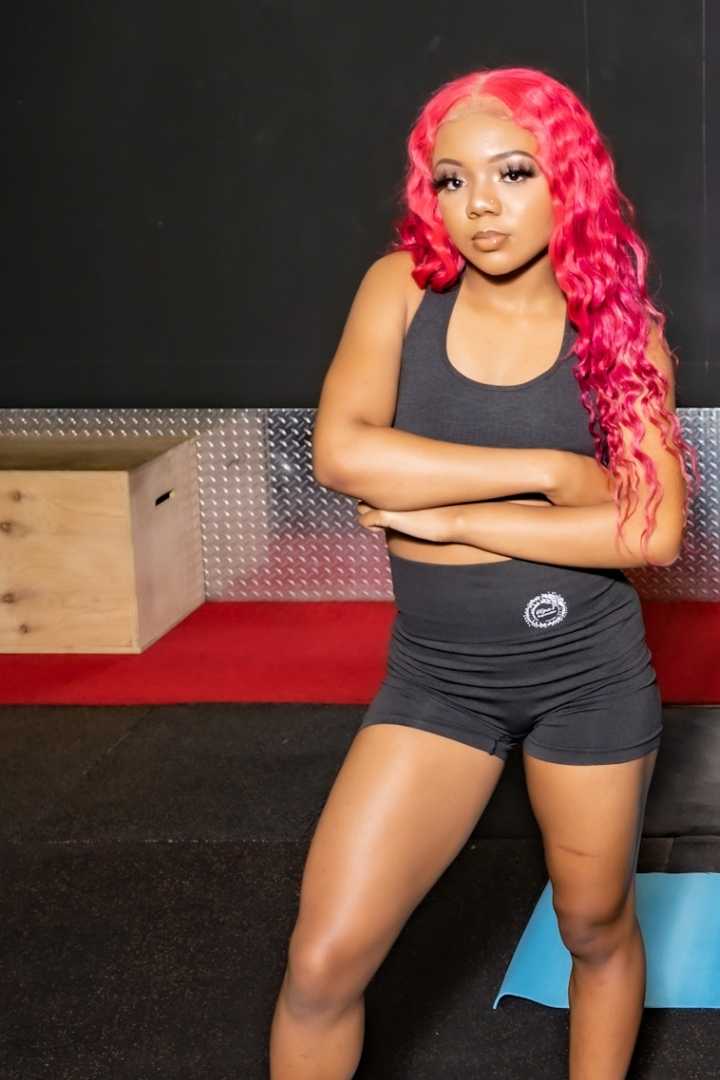 Blue- 5 Piece Women's Active Wear Set