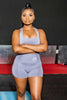 Blue- 5 Piece Women's Active Wear Set